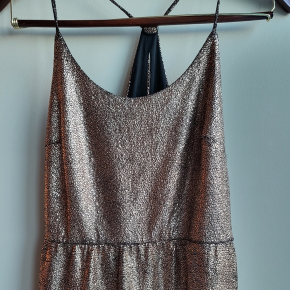 Forever21 Special Occasion Metallic Maxi Dress - Picture 2 of 5